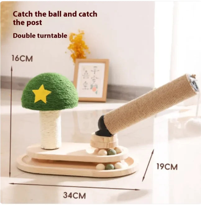 Durable Scratch-Resistant Pet Play Pillar