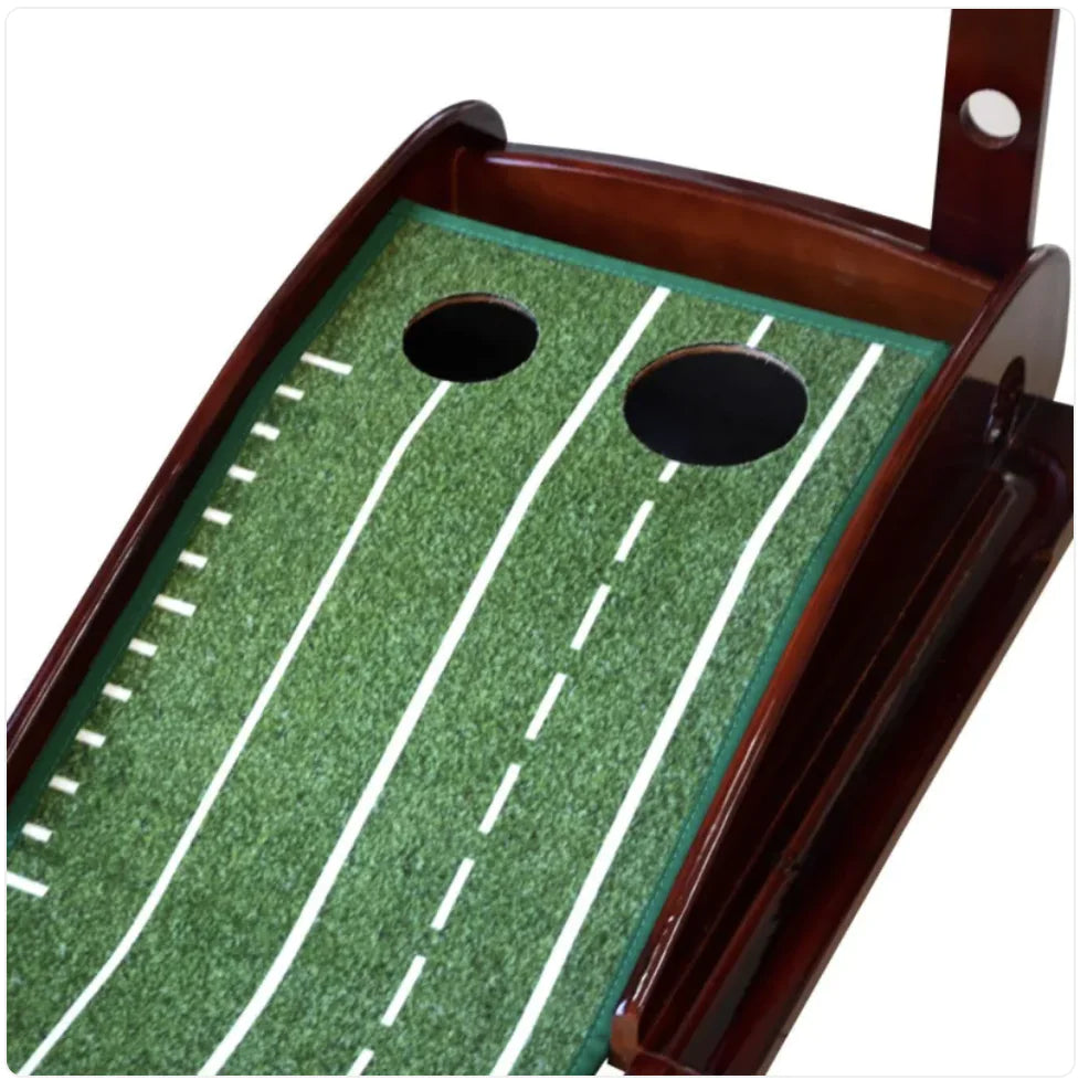 Velvet Mahogany Indoor Golf Putting Trainer