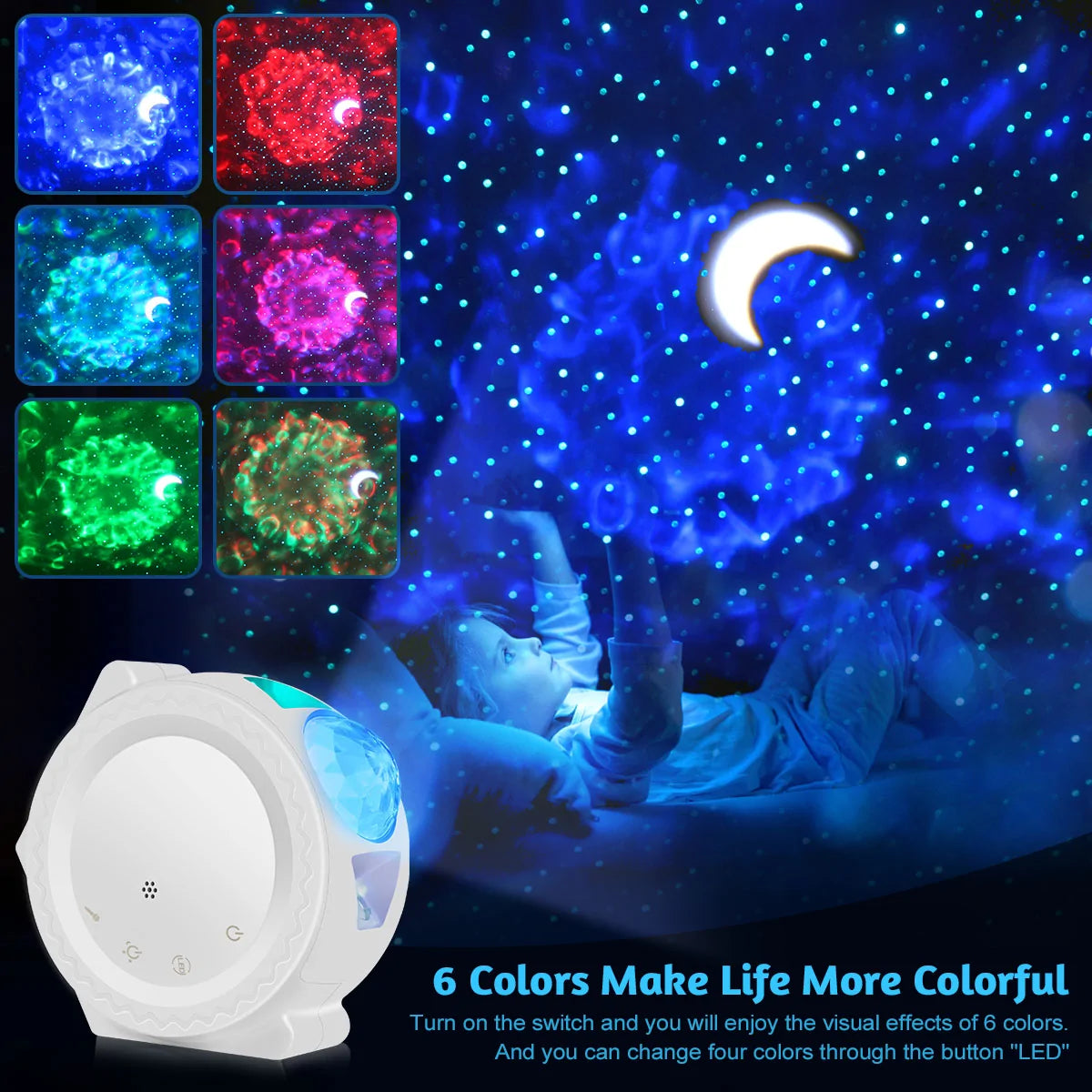 Ocean Waving Light Starry Sky Projector