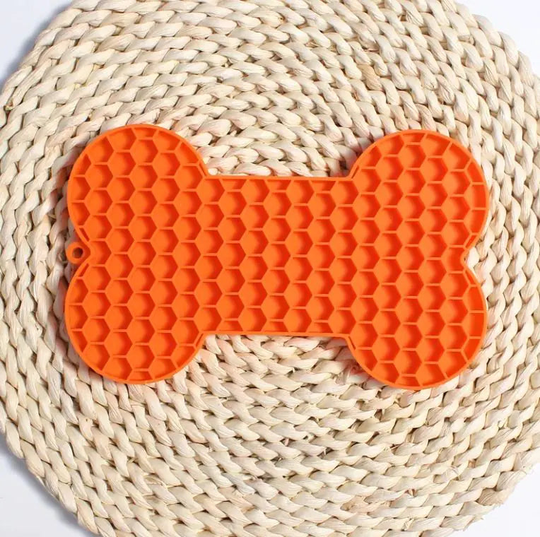 Bone Silicone Licking Dog Slow Food Mat